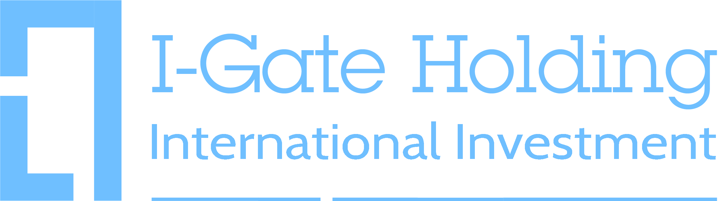 I-Gate Holding logo blue color